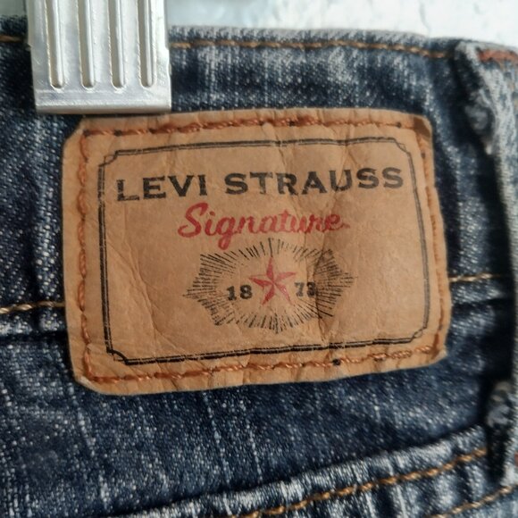 Levi Strauss Signature Lowrise Bootcut Denim Jeans Women's Size 8 - Picture 8 of 11